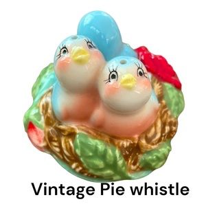 Vintage Season Cannon Falls Blue Bird Pie Vent Whistler ADORABLE